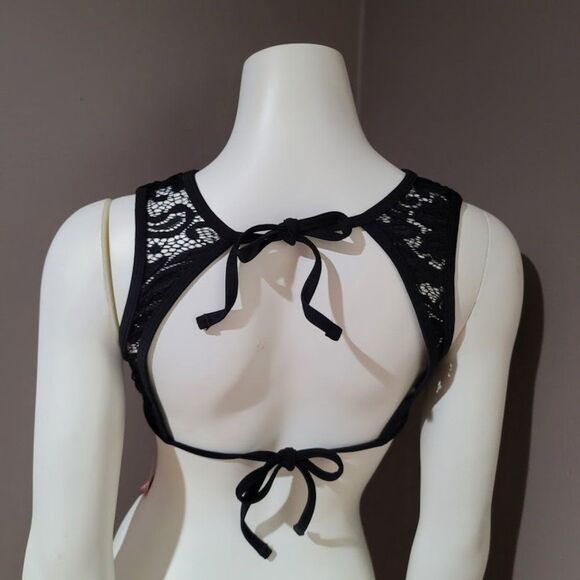 Xhilaration™ Lace High Neck Bikini Top Medium - Picture 4 of 7